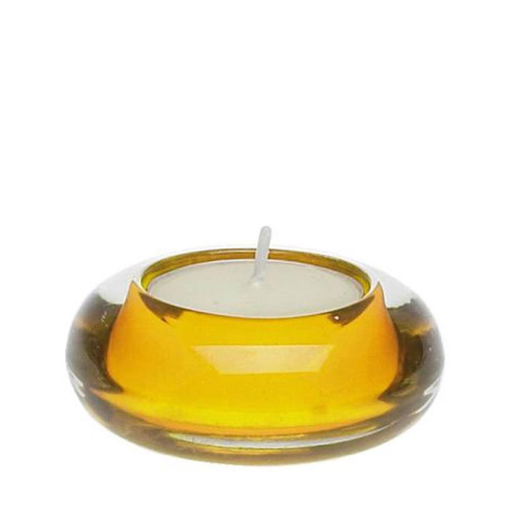 Price's Yellow Glass Tealight Holder £1.64